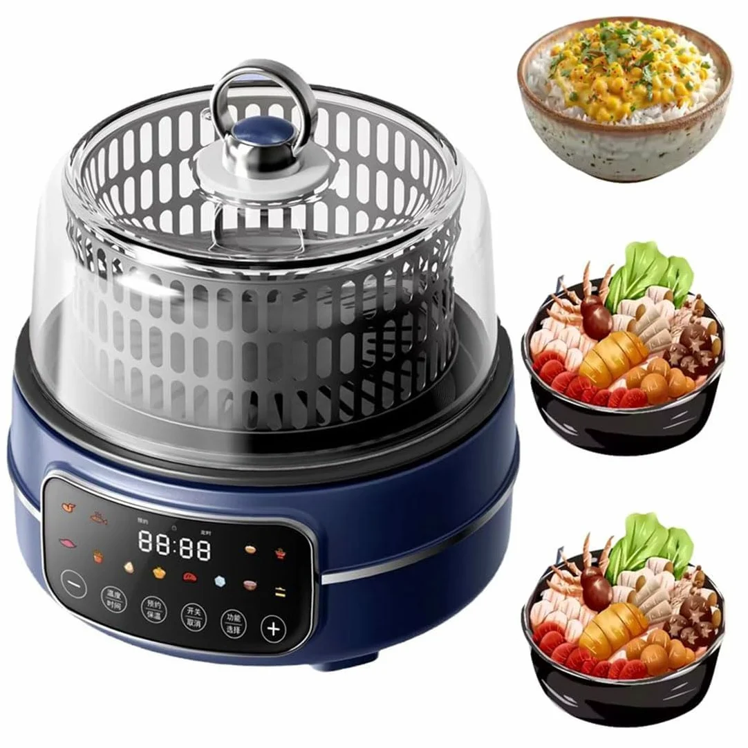 Friteuse à air 5 L, minuterie de 120 min, température de 80 à 200 ℃