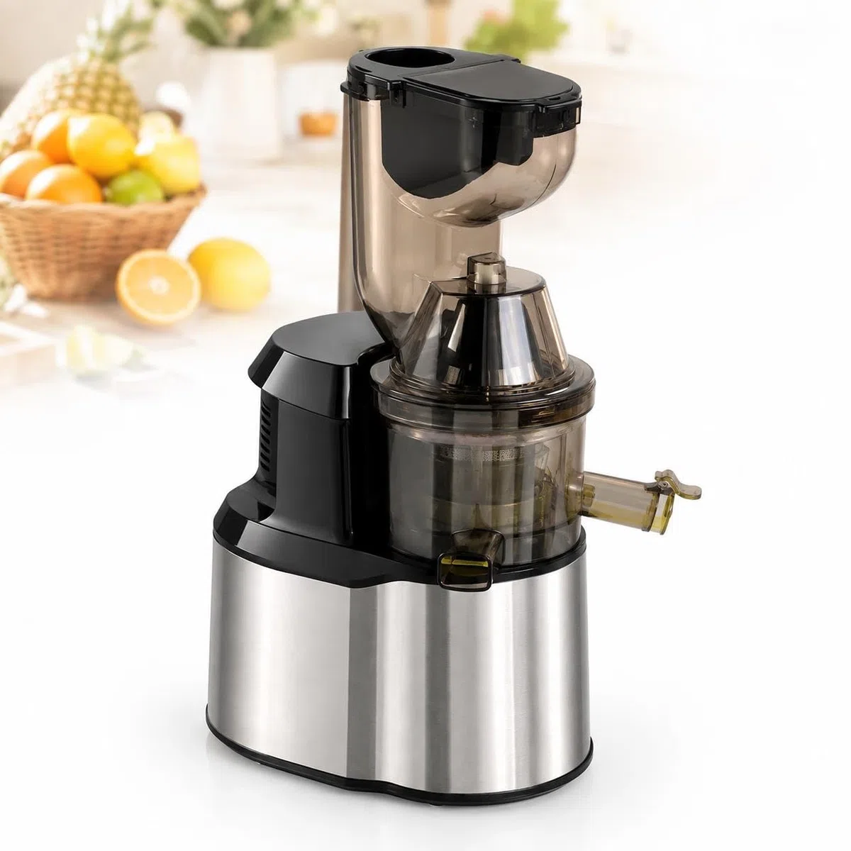 Machines à jus, presse-agrumes à mastication lente en acier inoxydable